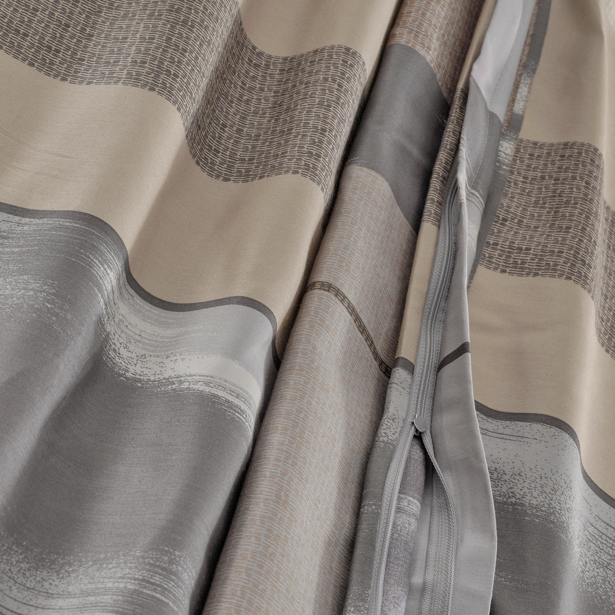 BETTWÄSCHE 2-teilig Satin 140/200 cm  - Beige, Design, Textil (140/200cm) - Florella