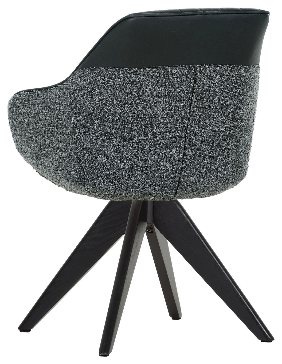 KAROSSZÉK tölgyfa színű  - tölgyfa színű/fekete, Konventionell, textil/fa (60/83/65cm) - Ambia Home