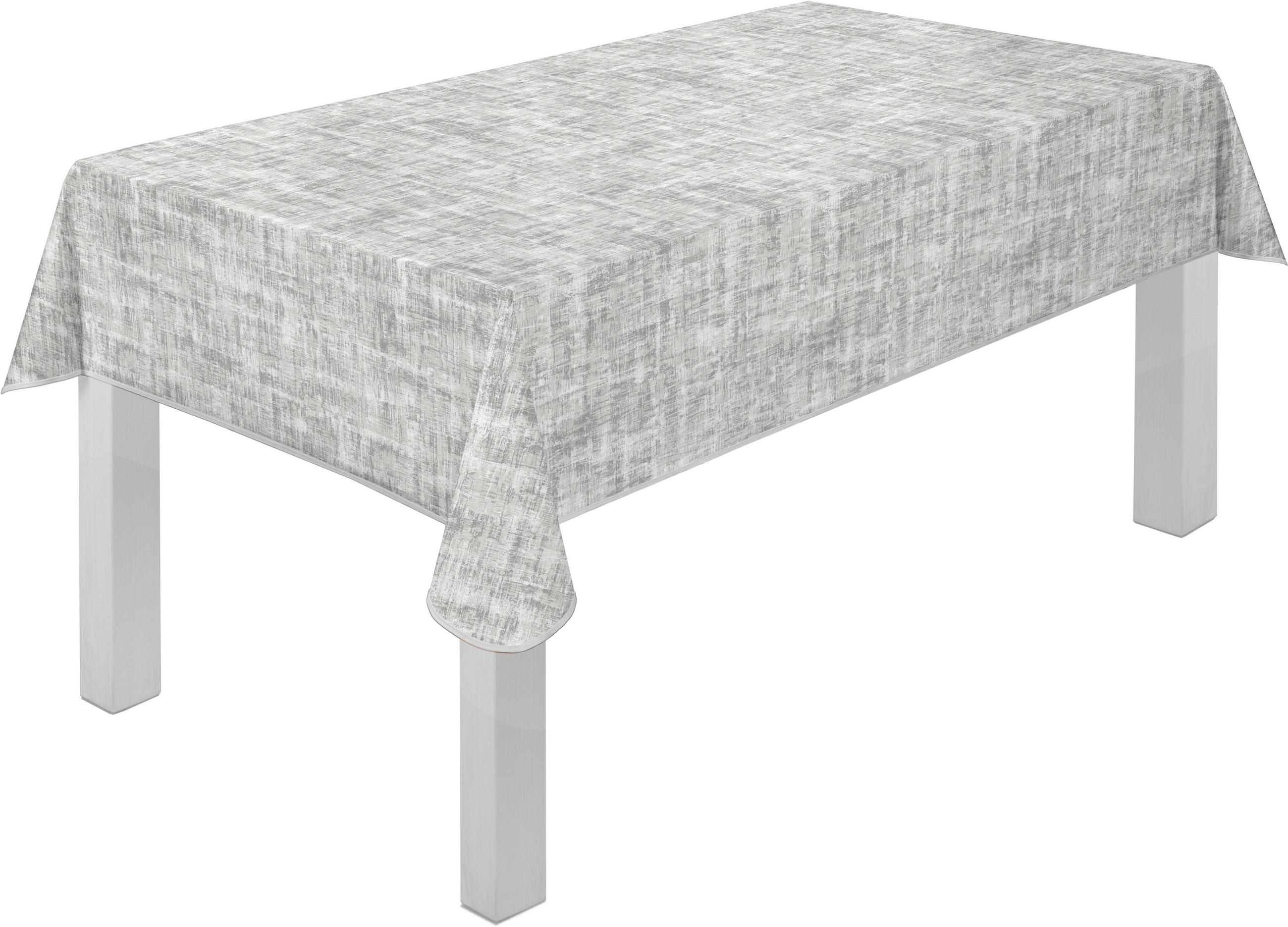 TISCHDECKE WALL ART 130/220 cm  - Hellgrau, Basics, Textil (130/220cm) - Peyer Syntex