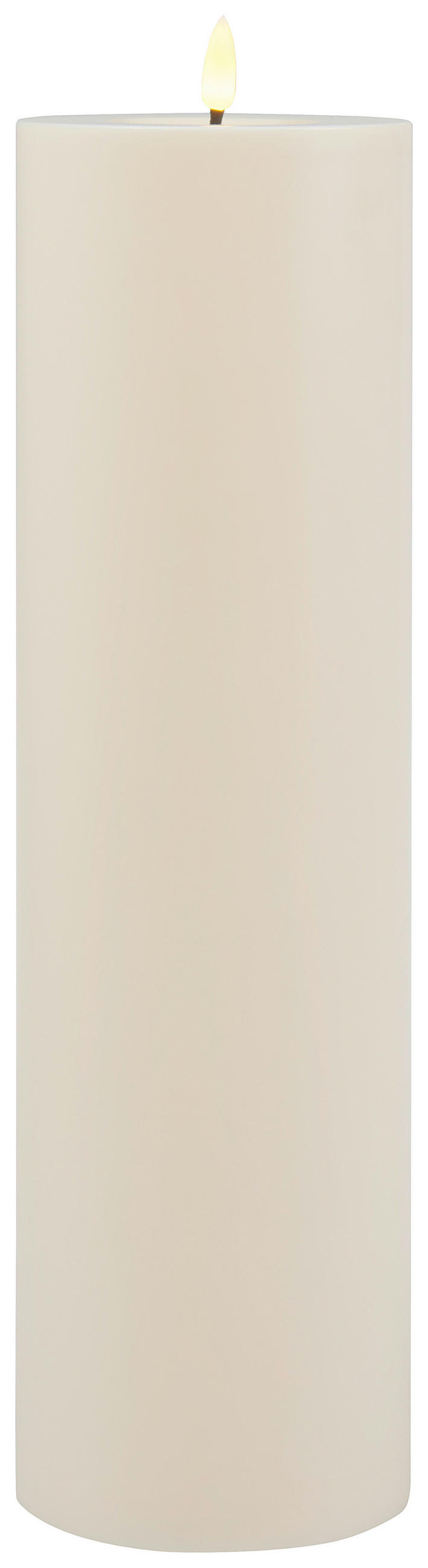 LED-KERZE 10/37,5 cm  - Creme, Basics, Kunststoff (10/37,5cm) - Ambia Home