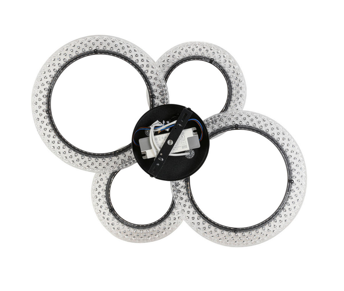 LED-DECKENLEUCHTE 59/45/9 cm   - Schwarz, Design, Kunststoff/Metall (59/45/9cm) - Novel