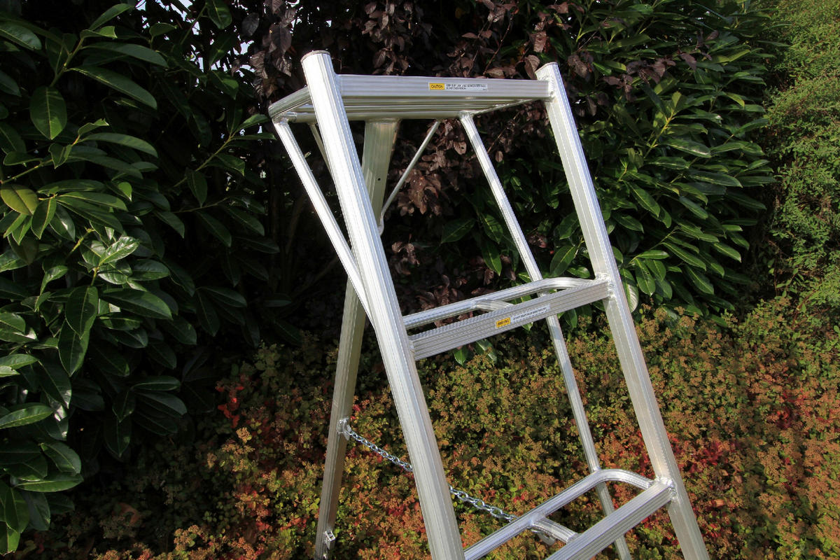 LEITER - Silberfarben, Basics, Metall (125/240/20cm) - Ambia Garden