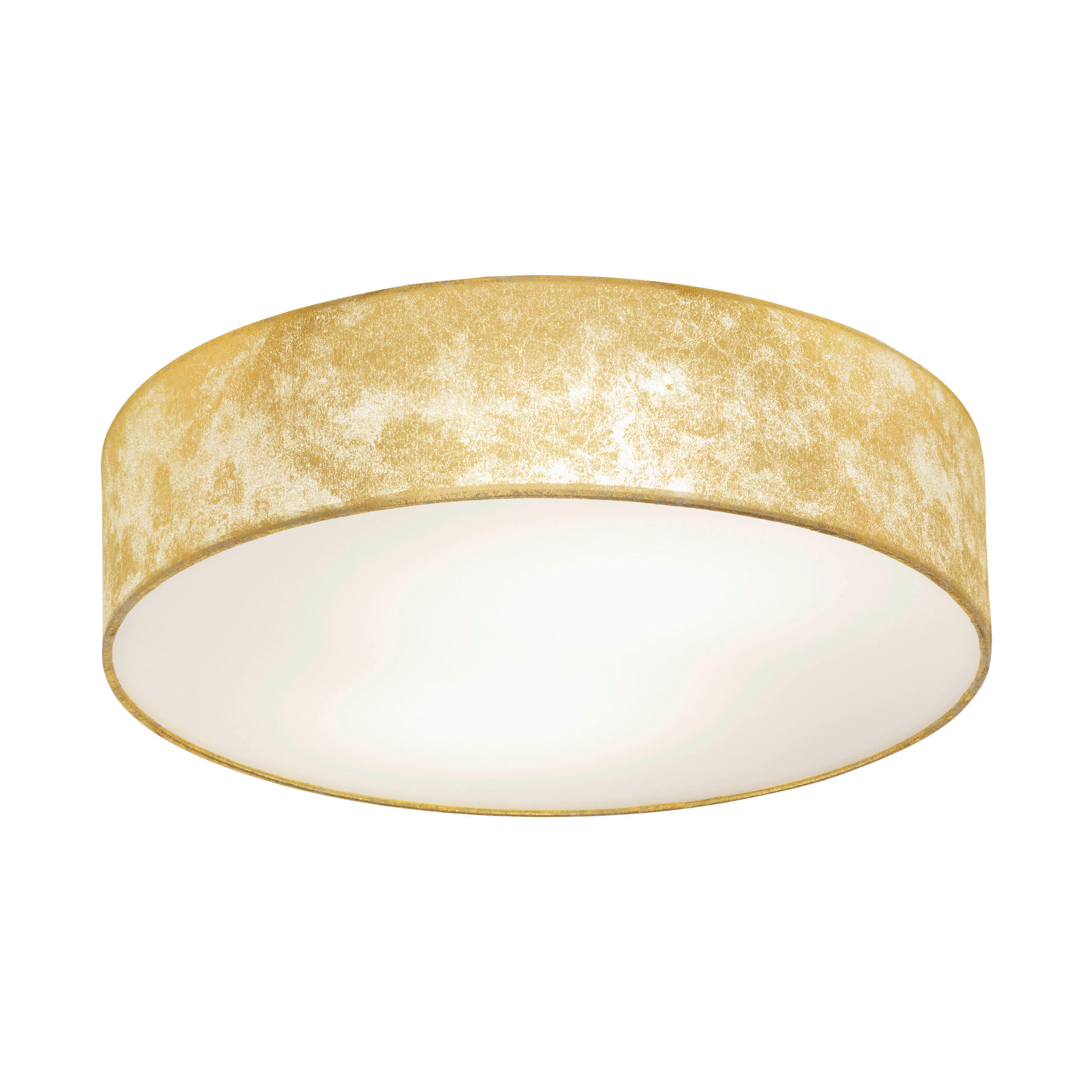 DECKENLEUCHTE Viserbella 38/11 cm   - Champagner/Goldfarben, KONVENTIONELL, Textil/Metall (38/11cm) - Eglo