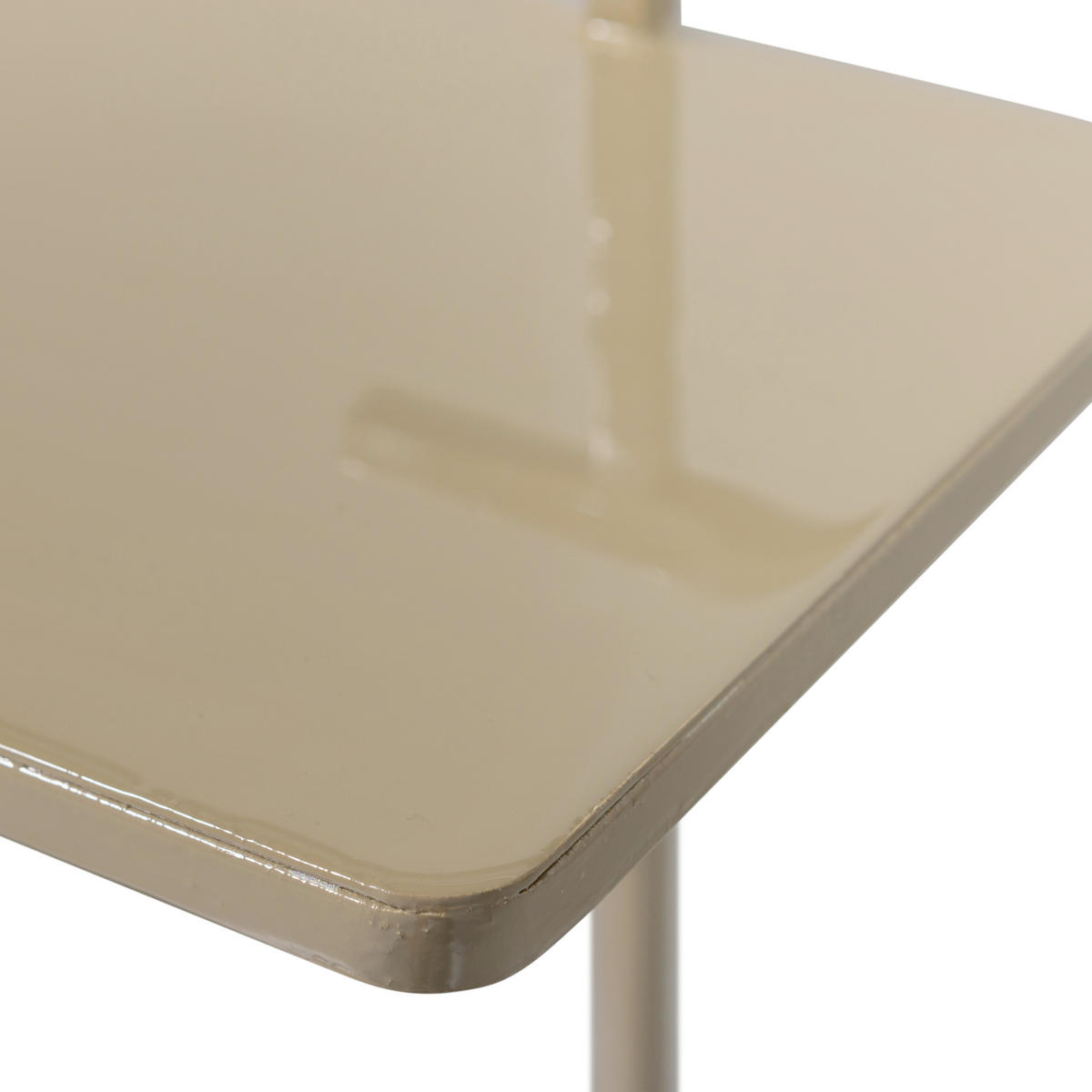 BEISTELLTISCH in Metall 22/22/64 cm  - Sandfarben, Design, Metall (22/22/64cm) - Livetastic