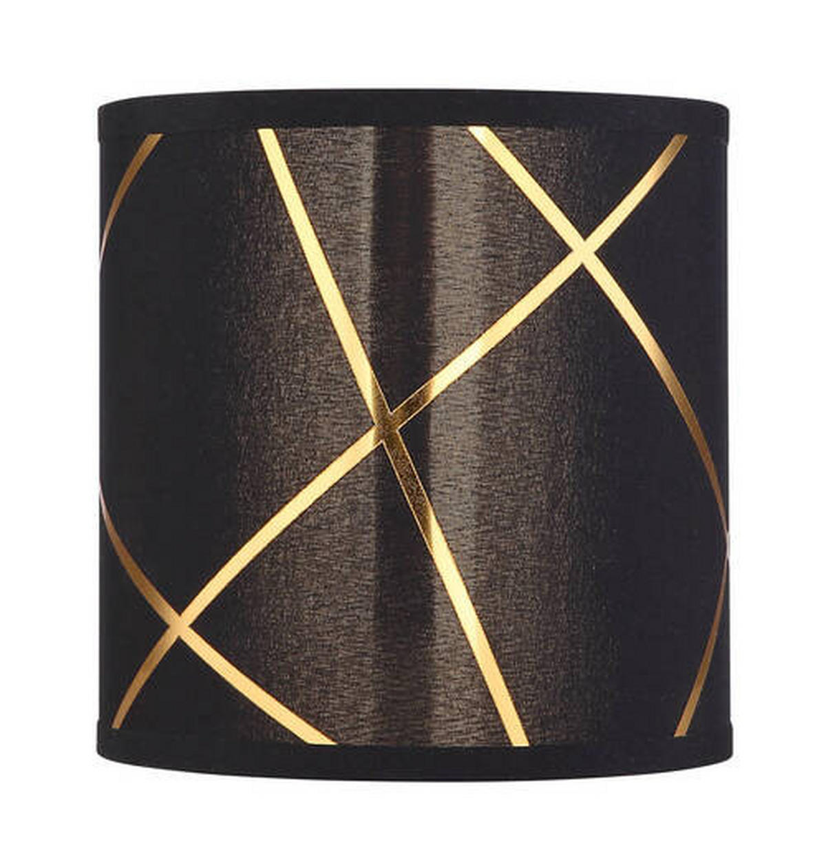 BODOVÉ SVÍTIDLO, 25 W/E27, 13/16/17 cm - černá/barvy zlata, Basics, kov/textil (13/16/17cm) - Globo