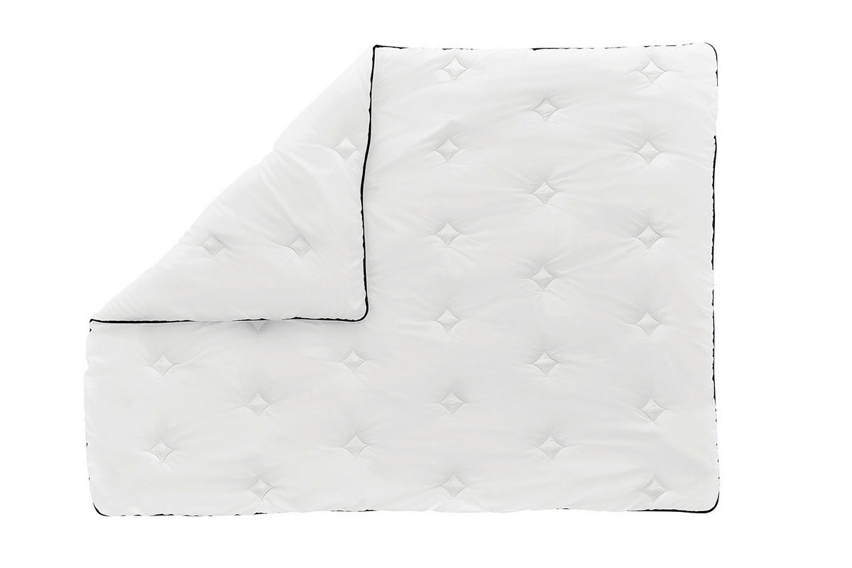 VIERJAHRESZEITENDECKE  - Weiß, Basics, Textil (200/200/3cm) - Yatas