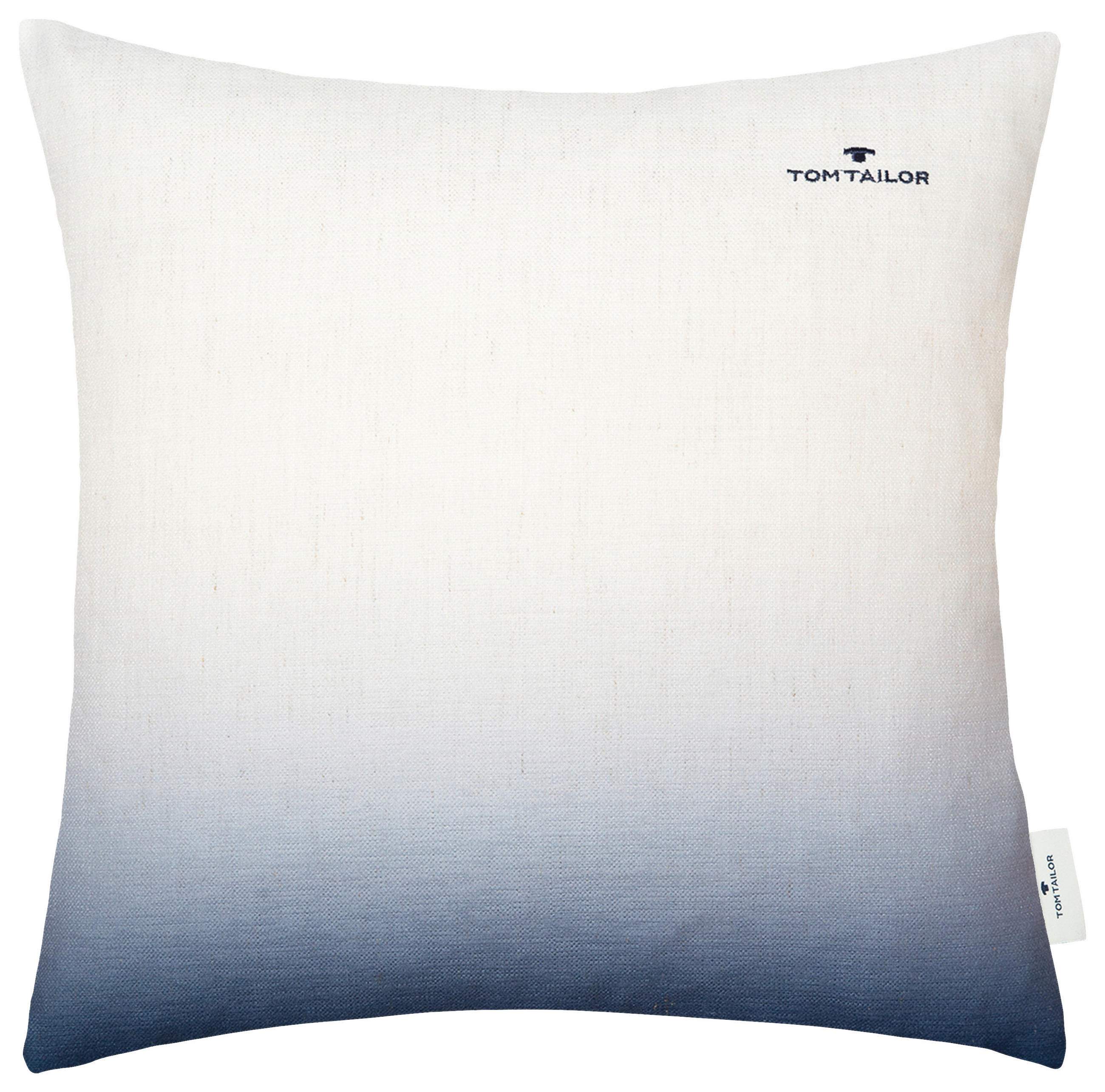 KISSENHÜLLE T-GRADIENT SIGN. Gradient 45/45 cm  - Creme/Weiß, KONVENTIONELL, Textil (45/45cm) - Tom Tailor