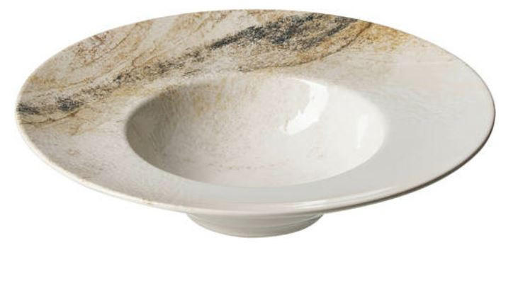 Ritzenhoff Breker Gourmetteller Arezzo Braun, Weiß, Beige 7 cm