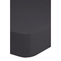 SPANNLEINTUCH 160-180/200 cm Satin  - Anthrazit, Basics, Textil (160-180/200cm) - MID.YOU