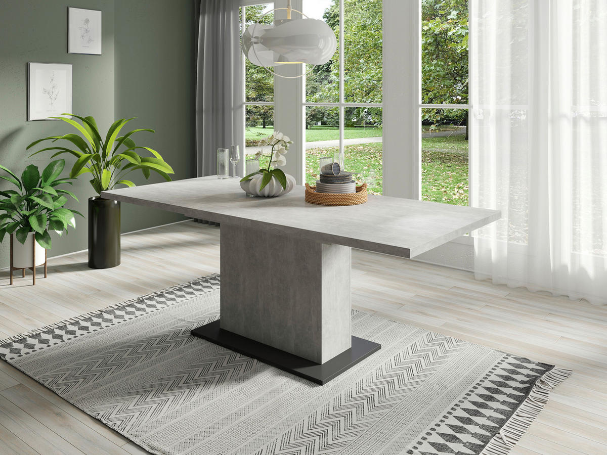 ESSTISCH in Holzwerkstoff 160/90/75 cm  - Anthrazit/Grau, MODERN, Holzwerkstoff (160/90/75cm) - MID.YOU