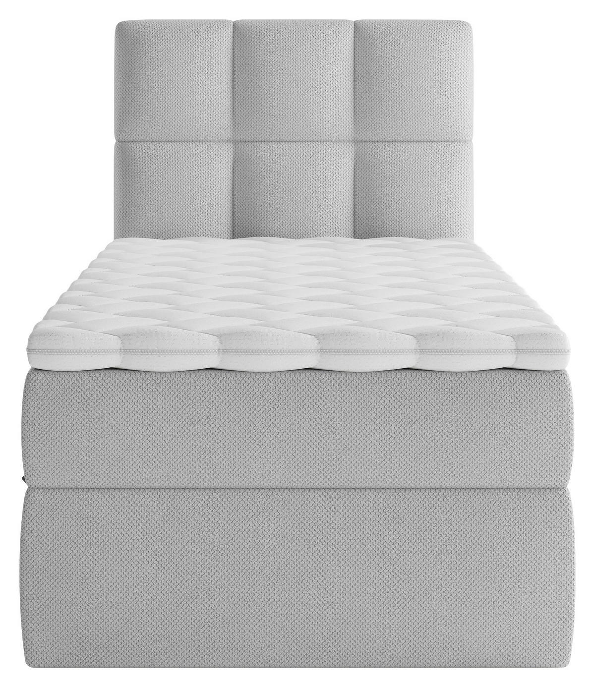 BOXBETT 90/200 cm  in Greige  - Greige/Schwarz, Modern, Holz/Holzwerkstoff (90/200cm) - MID.YOU