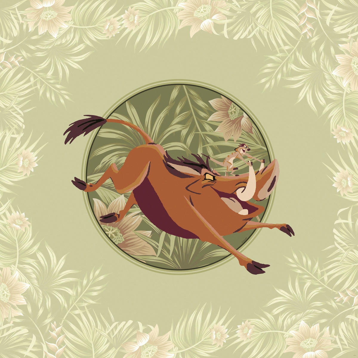 KINDERBILD - Grün, Basics, Papier (40/40cm) - Disney