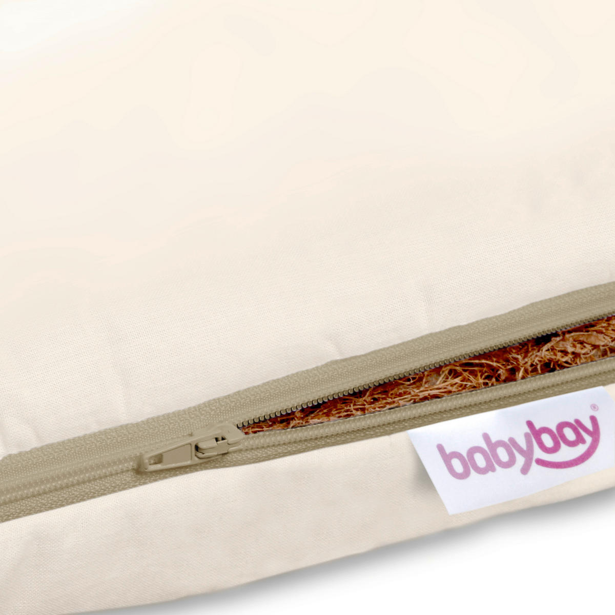 MATRATZENBEZUG    - Beige, Basics (81/40,5/6cm) - Babybay