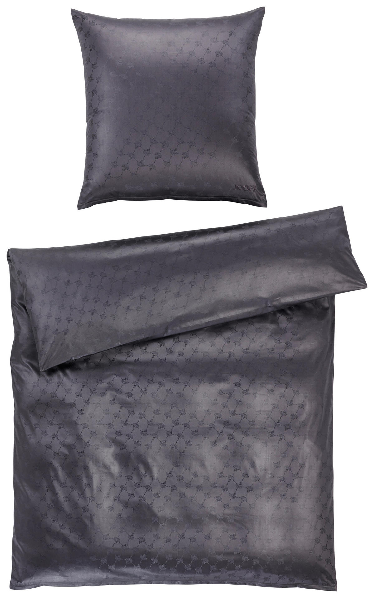 BETTWÄSCHE Jacquard 155/220 cm  - Anthrazit, Basics, Textil (155/220cm) - Joop!