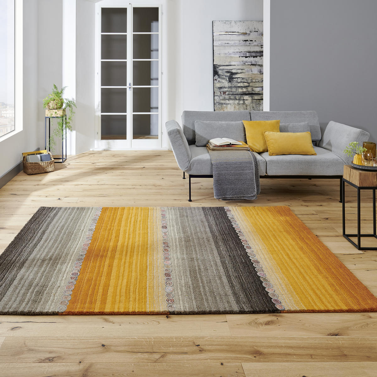 ORIENTTEPPICH 160/230 cm Twilight in orange  - Braun/Orange, Konventionell, Textil (160/230cm) - Cazaris