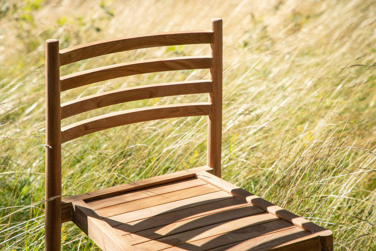 STAPELSESSEL Teakholz Teakfarben  - Teakfarben, KONVENTIONELL, Holz (50/81/52cm) - Gardenson