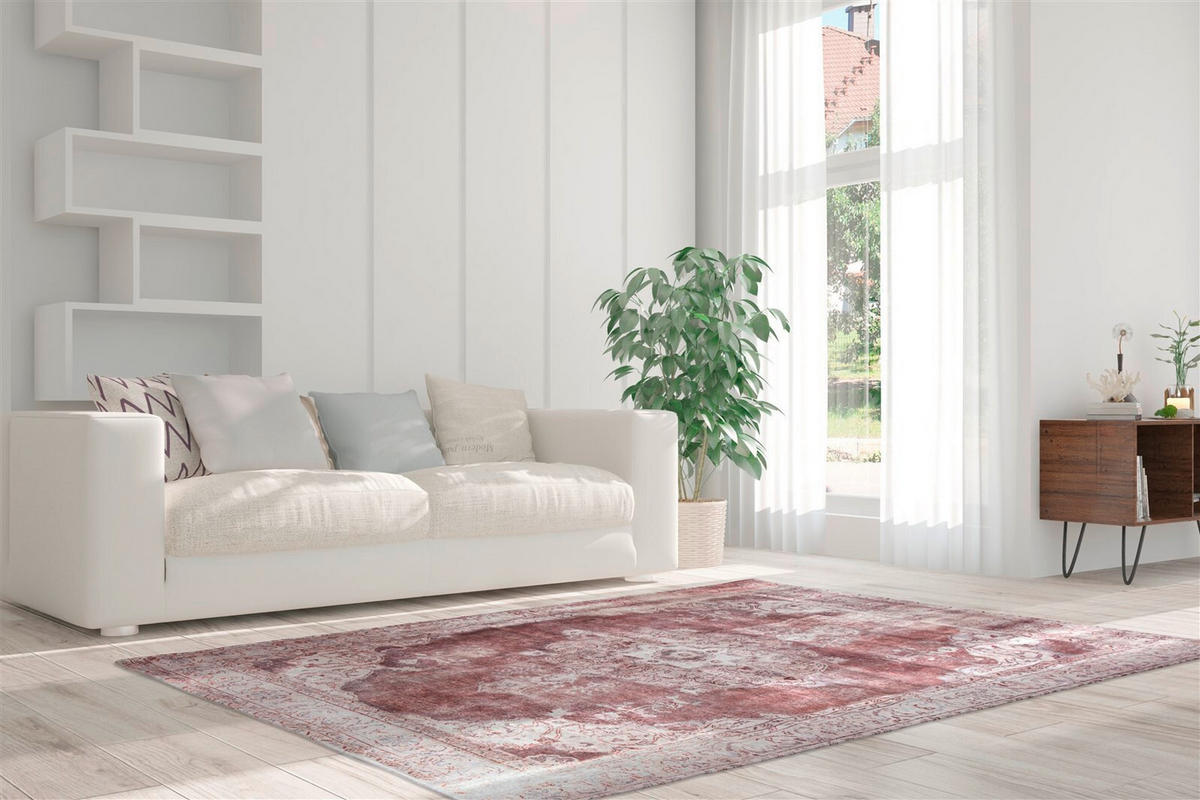 FLACHWEBETEPPICH 160/230 cm Vintage 8400 Elfenbein Creme  - Creme, KONVENTIONELL, Textil (160/230cm)