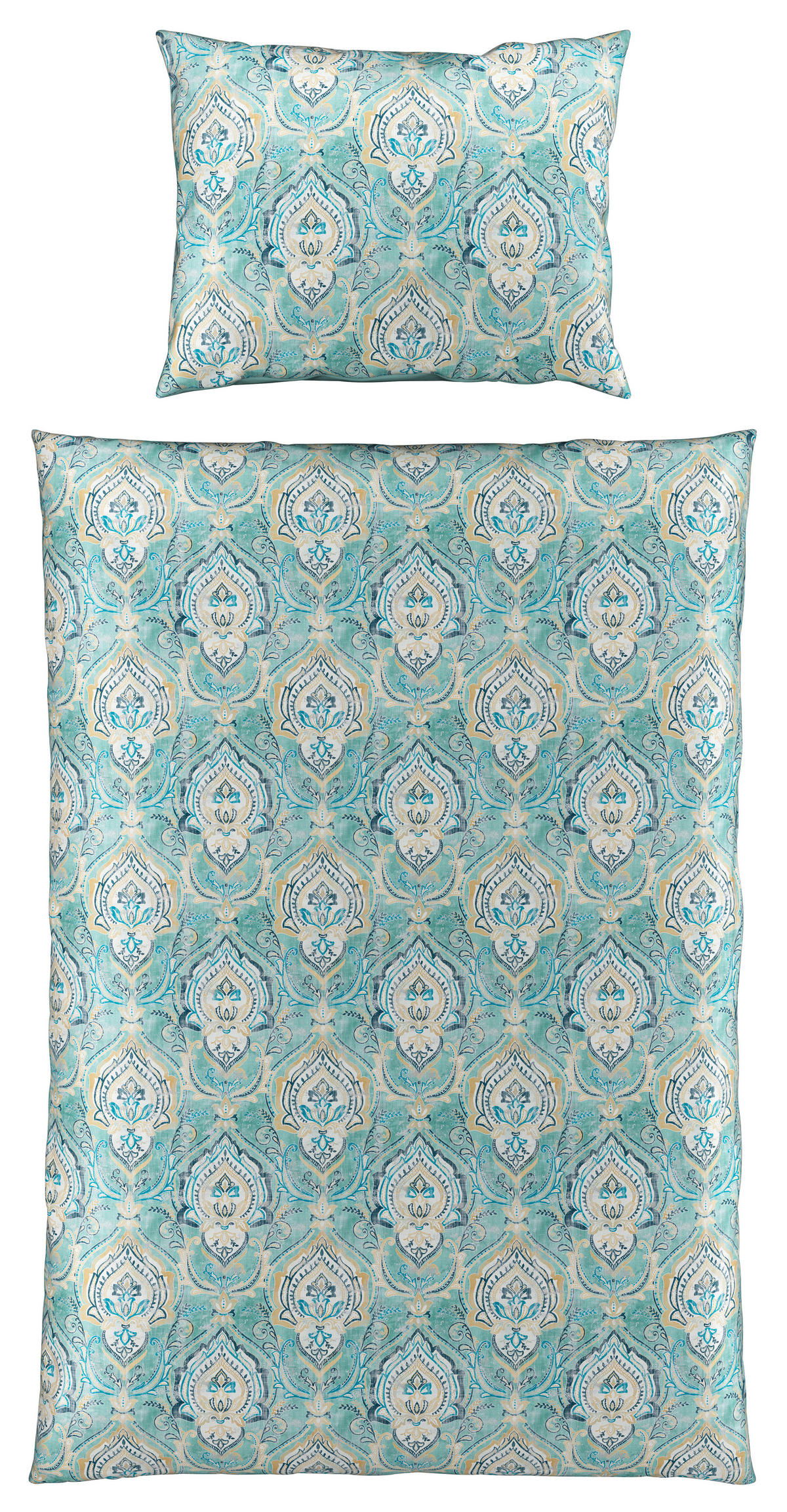 OBOJSTRANNÁ POSTEĽNÁ BIELIZEŇ, satén, zelená, 140/200 cm - zelená, Konventionell, textil (140/200cm) - Esposa