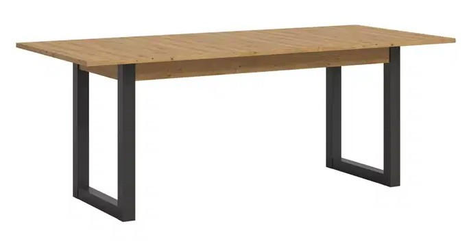 AUSZIEHTISCH in Holzwerkstoff  - Anthrazit/Eiche Artisan, KONVENTIONELL, Holzwerkstoff (150-190/76/90cm)