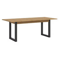 AUSZIEHTISCH Eiche Artisan rechteckig  ausziehbar  - Anthrazit/Eiche Artisan, KONVENTIONELL, Holzwerkstoff (150-190cm) - MID.YOU