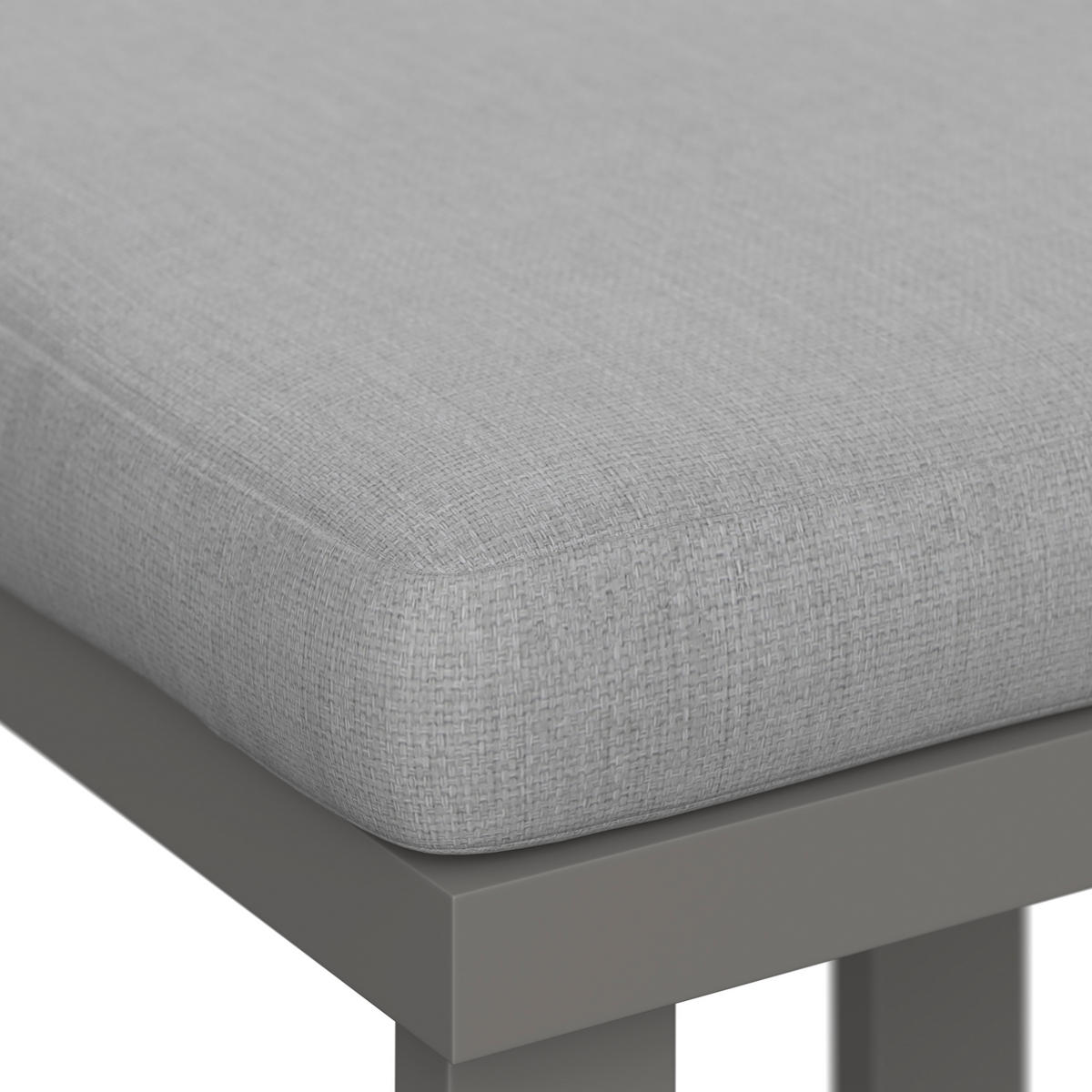 DINING-LOUNGESET  - Taupe, MODERN, Textil/Metall (179/76/75cm) - Ambia Garden