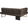 ECKBANK 174/280 cm  in Braun, Eichefarben  - Eichefarben/Braun, Design, Holz/Textil (174/280cm) - Dieter Knoll