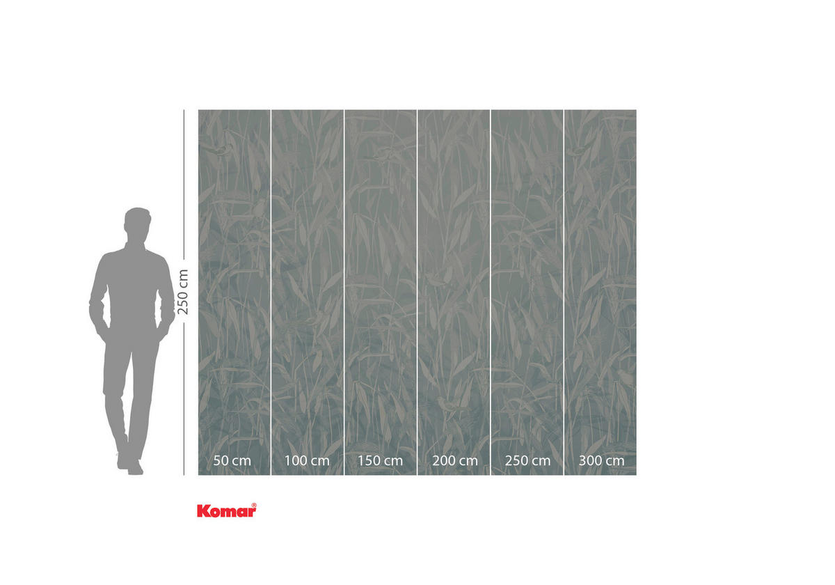 VLIESTAPETE - Türkis/Weiß, Basics (300/250cm) - Komar