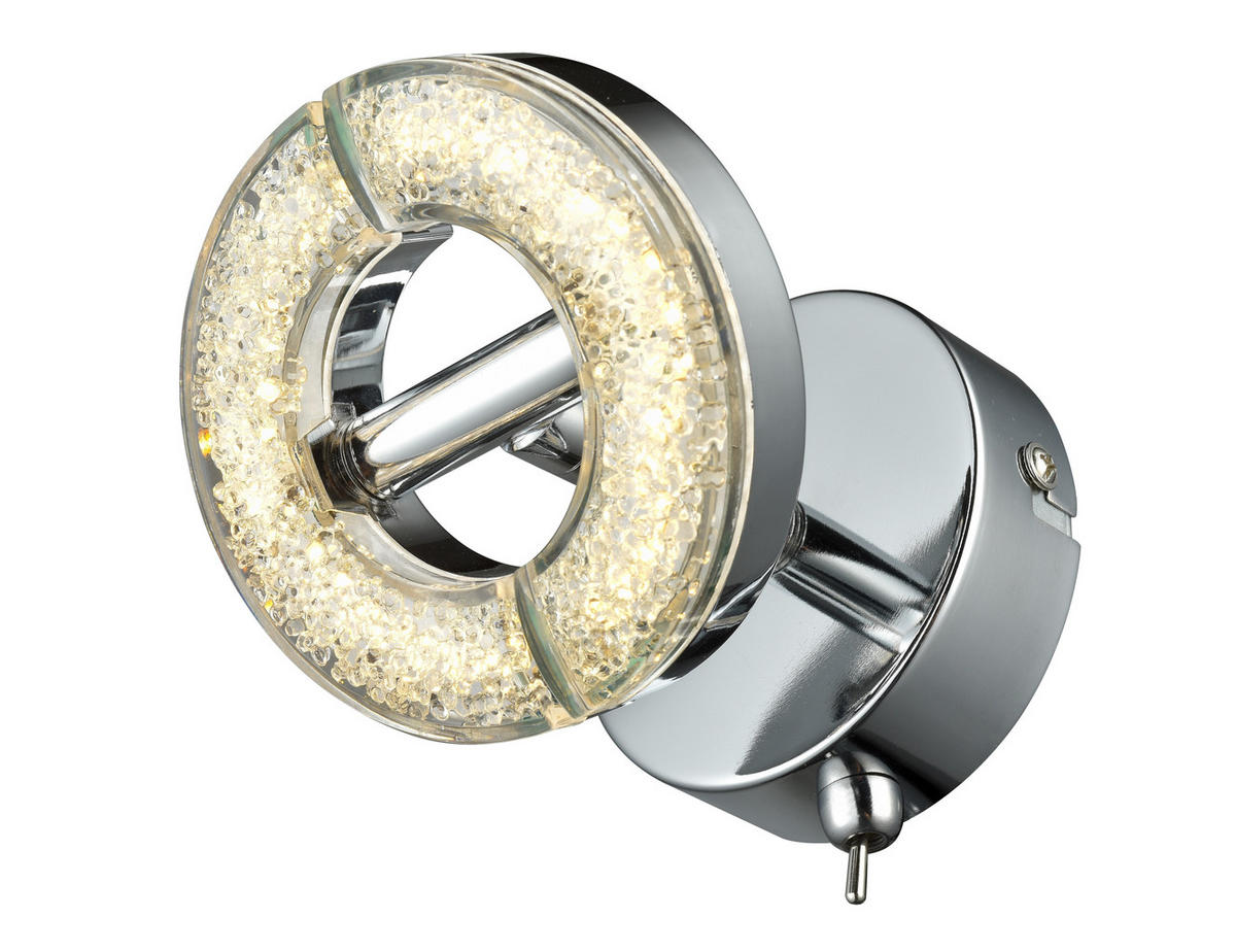 LED ZÁŘIČ, 10/10 cm  - Design, kov/plast (10/10cm) - Novel