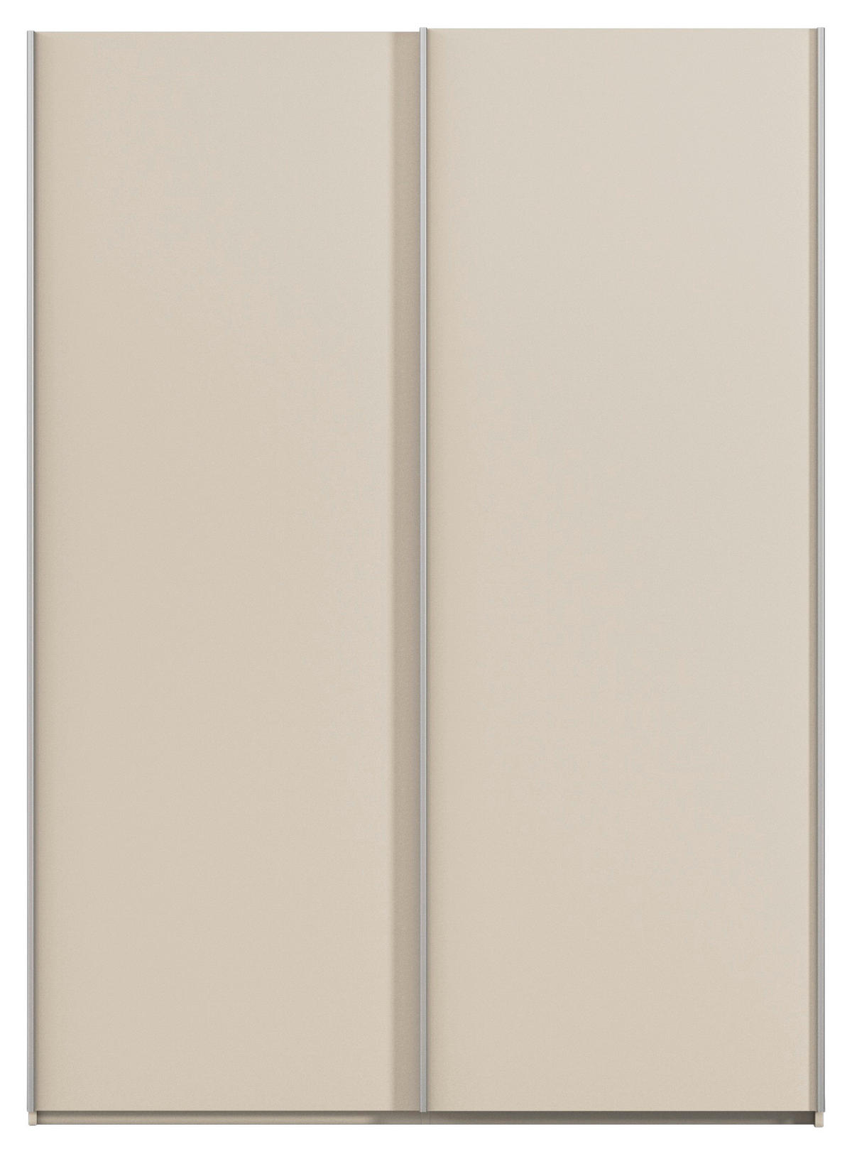 SCHWEBETÜRENSCHRANK 162/223/69 cm,  in Alufarben, Champagner, 2 Tür(en)  - Champagner/Alufarben, Basics, Holzwerkstoff/Metall (162/223/69cm) - Rauch Möbel