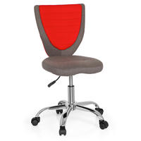 JUGENDDREHSTUHL Filz Rot, Grau  - Rot/Silberfarben, MODERN, Kunststoff/Textil (41/94/41cm) - MID.YOU