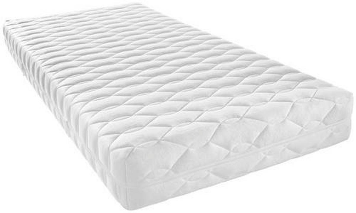 KALTSCHAUMMATRATZE 90/190 cm Höhe ca. 21 cm  - Weiß, Basics, Textil (90/190cm) - Sleeptex