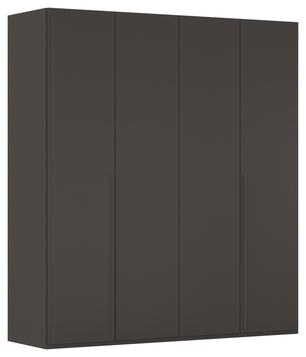 DREHTÜRENSCHRANK 201/223/60 cm 4-türig Graphitfarben  - Graphitfarben, Design, Holzwerkstoff/Metall (201/223/60cm) - home24