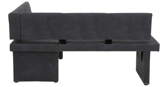 ECKBANK 128/168 cm Mikrofaser Anthrazit - Anthrazit, MODERN, Textil (128/168cm) - Carryhome