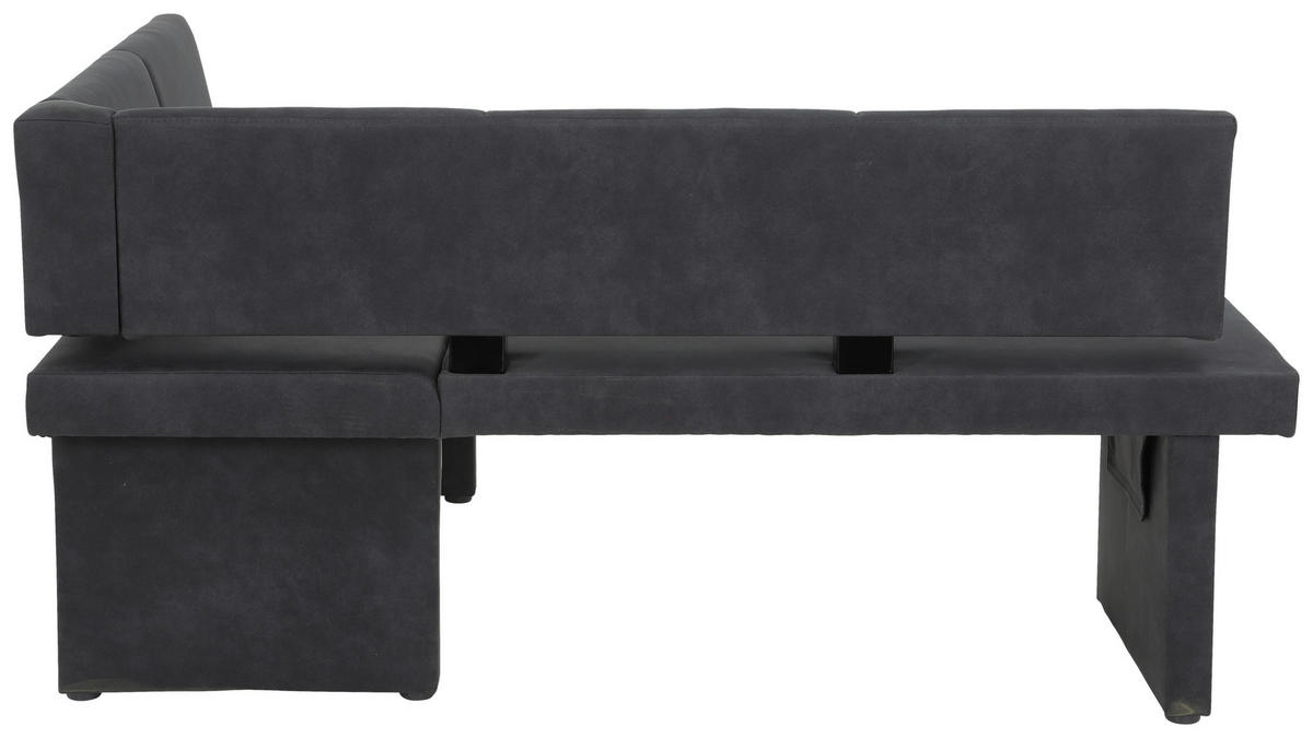 ECKBANK 128/168 cm Mikrofaser Anthrazit   - Anthrazit, MODERN, Textil (128/168cm) - Carryhome