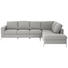 WOHNLANDSCHAFT in Textil Hellgrau - Edelstahlfarben/Hellgrau, Design, Textil/Metall (292/208cm) - Natuzzi Editions WOHNLANDSCHAFT in Textil Hellgrau - Edelstahlfarben/Hellgrau, Design, Textil/Metall (292/208cm) - Natuzzi Editions