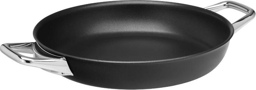 SERVIERPFANNE Steak Profi 24 cm  - Silberfarben/Schwarz, Basics, Metall (24cm) - WMF