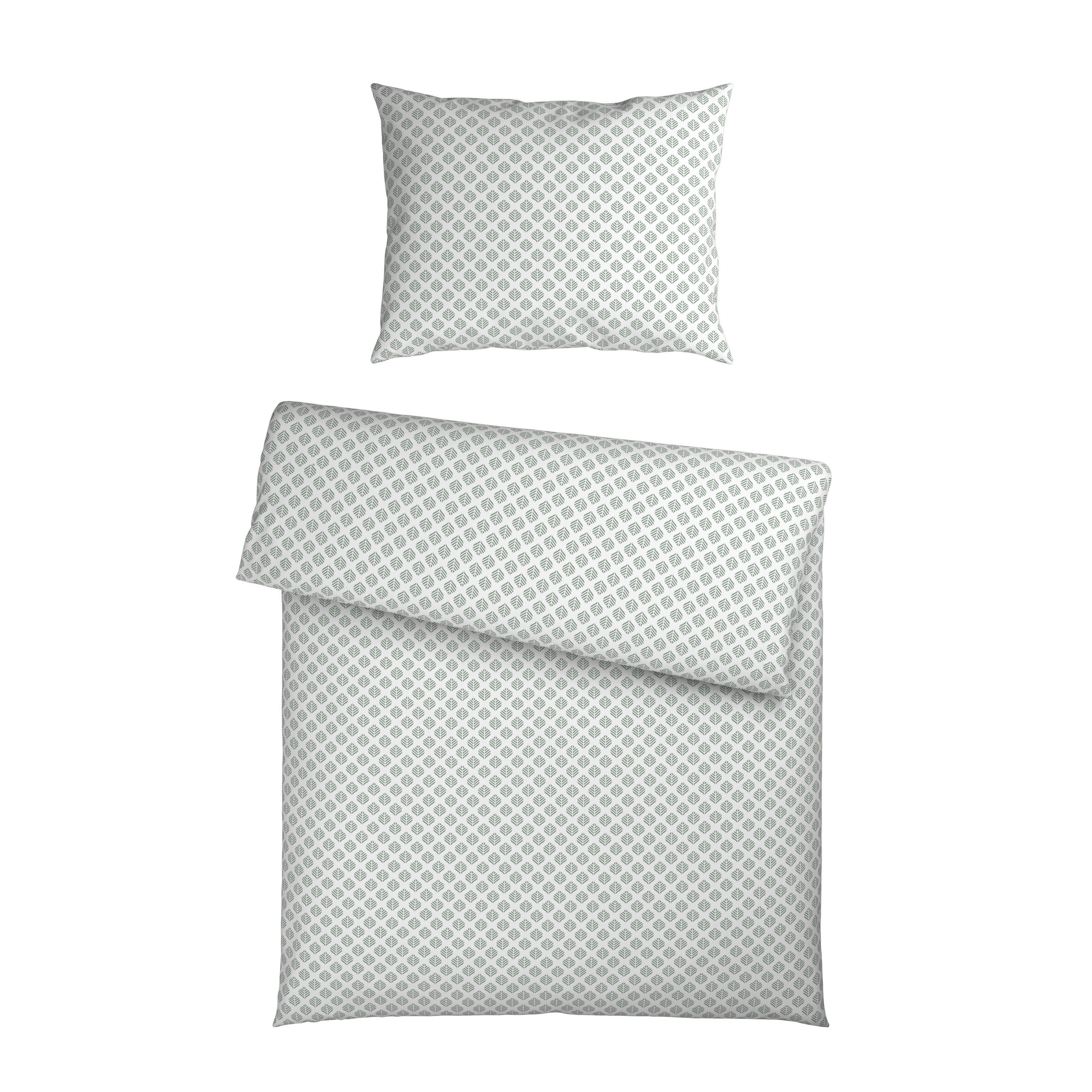 BETTWÄSCHE 2-teilig Flanell 140/200 cm  - Grün, KONVENTIONELL, Textil (140/200cm) - Esposa