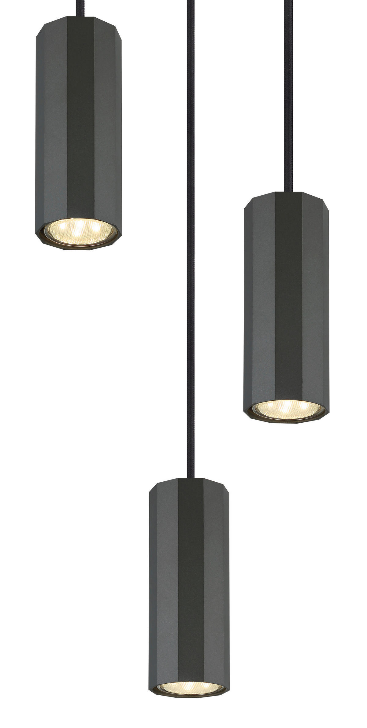 ZÁVĚSNÉ SVÍTIDLO, 21/120 cm  - šedá, Design, kov (21/120cm) - Globo