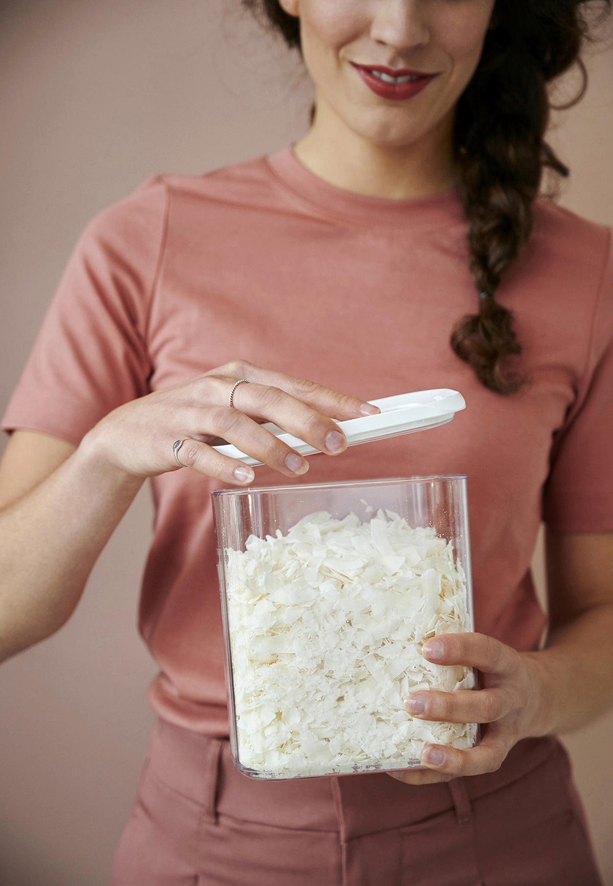 VORRATSDOSE MODULA 4,5 L  - Transparent/Weiß, Basics, Kunststoff (4,5l) - Mepal