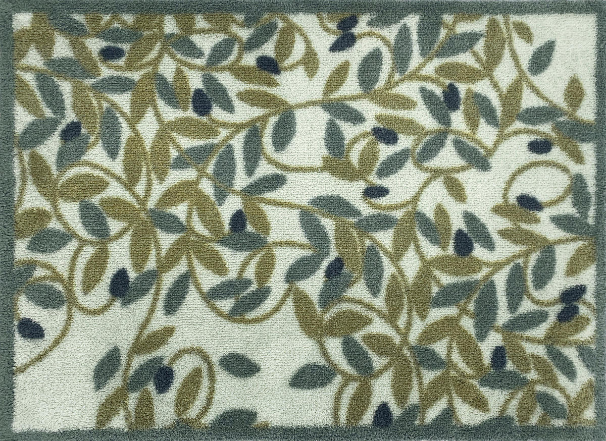 FUßMATTE  60/85 cm  Grün  - Grün, Design, Kunststoff/Textil (60/85cm) - wash+dry