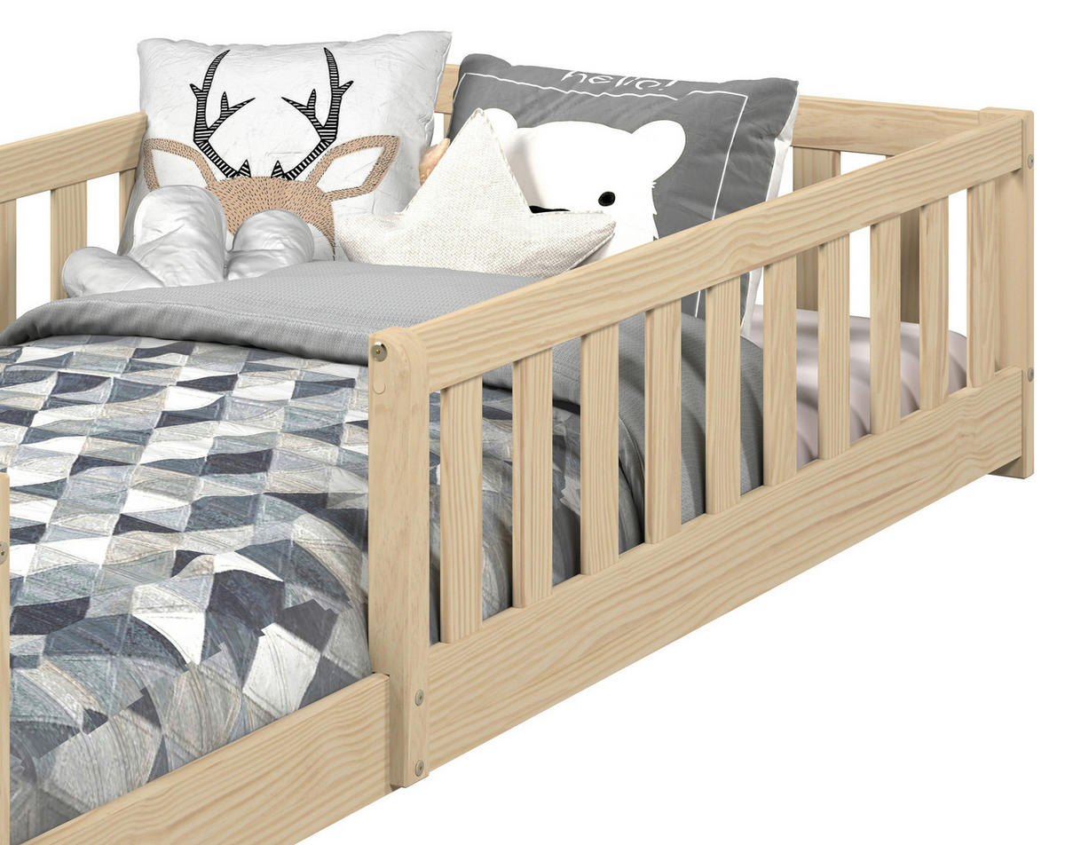 BODENBETT. 90/200 cm  in Naturfarben  - Naturfarben, MODERN, Holz/Holzwerkstoff (90/200cm) - P & B
