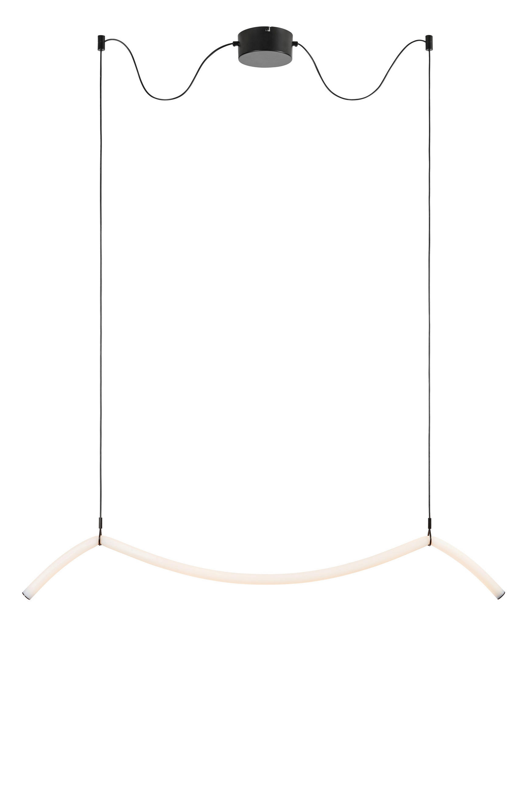 LED-PENDELLEUCHTE MELT 112/19 cm  - Schwarz/Weiß, Trend, Kunststoff/Metall (112/19cm) - Markslöjd