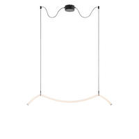 LED-PENDELLEUCHTE MELT 112/19 cm  - Schwarz/Weiß, Trend, Kunststoff/Metall (112/19cm) - Markslöjd