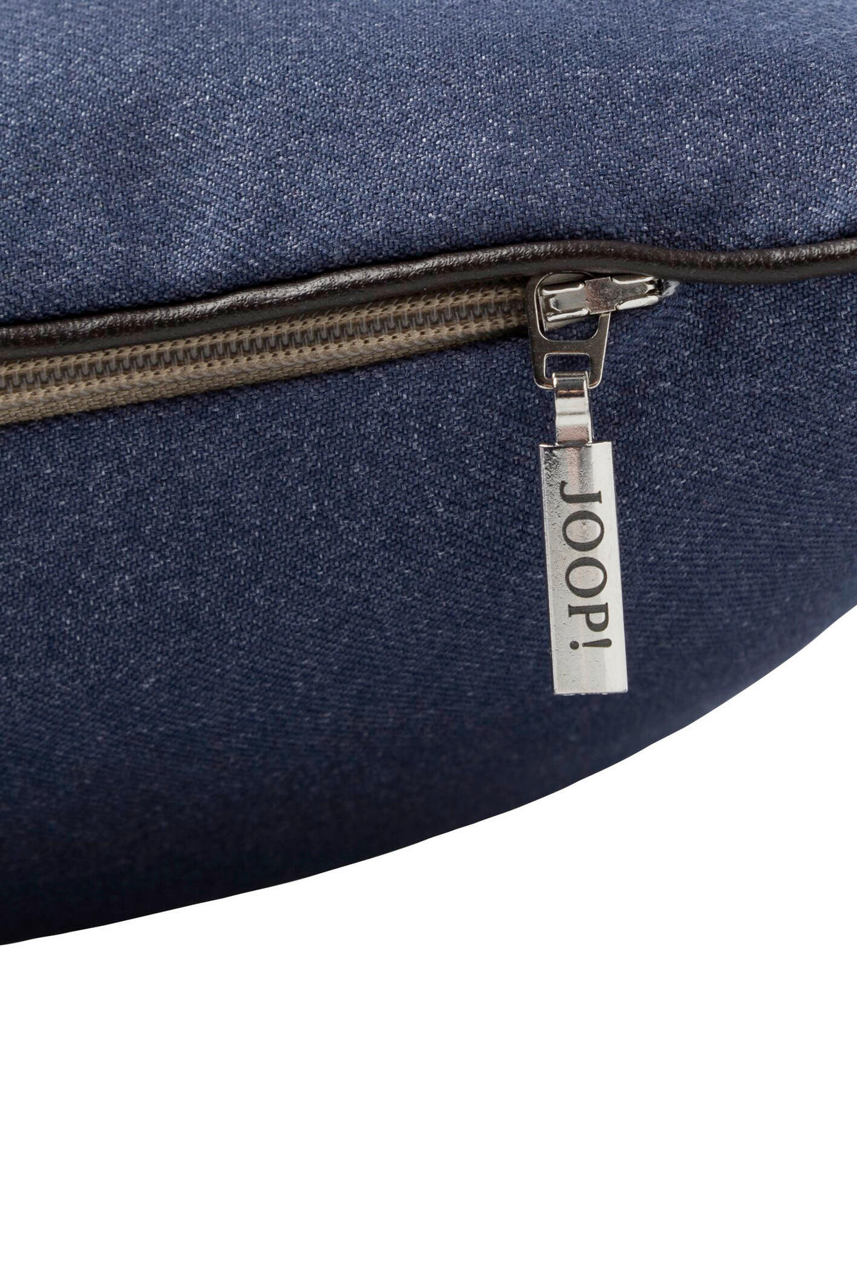 KISSENHÜLLE J!Essential 40/40 cm  - Blau/Dunkelblau, Basics, Textil (40/40cm) - Joop!