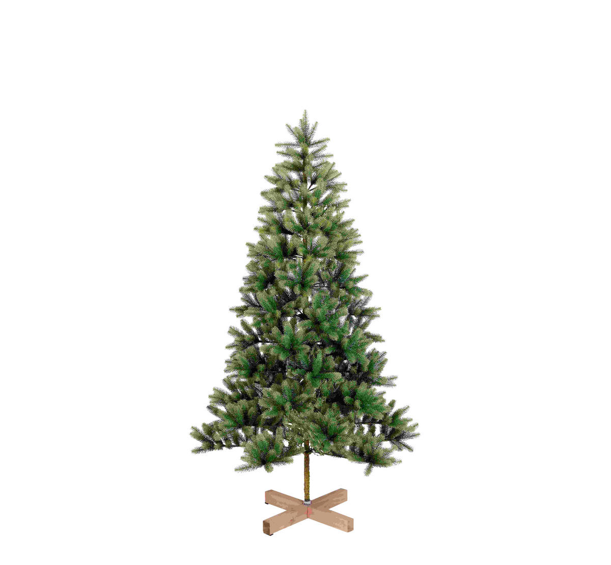 DEKOWEIHNACHTSBAUM  - Grün, Basics, Holzwerkstoff/Kunststoff (109/180cm)