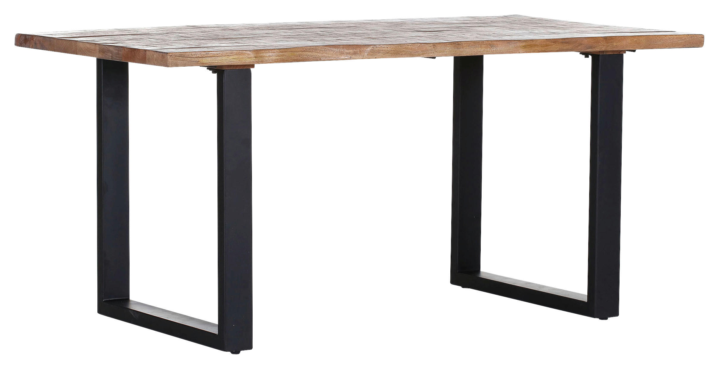 Masă din lemn, metal, 160/90/76 cm,   - maro/negru, Trend, lemn/metal (160/90/76cm) - Livetastic