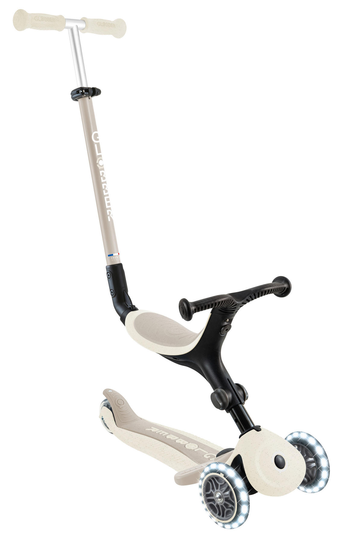 LAUFRAD GO-UP ACTIVE LIGHTS ECO  - Perlmutt, Basics, Kunststoff (67/28/95.5cm) - GLOBBER