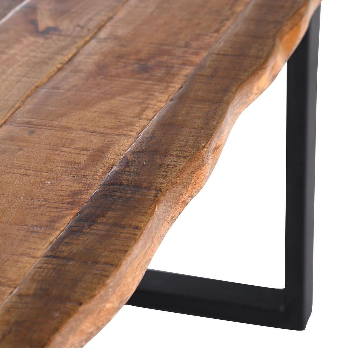 ESSTISCH in Holz 180/90/76 cm  - Schwarz/Naturfarben, Trend, Holz/Metall (180/90/76cm) - Landscape