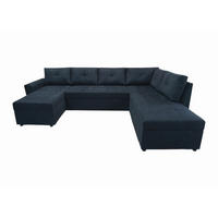 WOHNLANDSCHAFT TERMOLI Anthrazit Jacquard  - Anthrazit/Schwarz, Design, Kunststoff/Textil (155/297/212cm) - MID.YOU