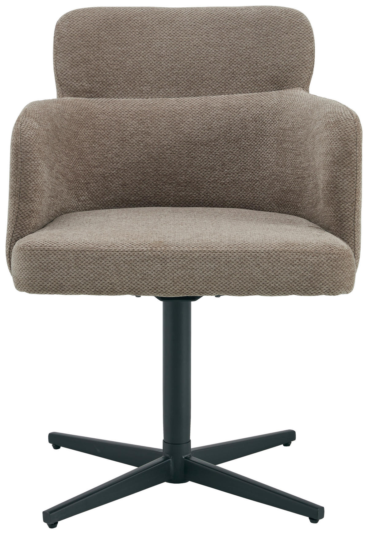 ARMLEHNSTUHL  in Eisen Webstoff  - Schwarz/Braun, KONVENTIONELL, Holz/Textil (58,5/85/63cm) - Livetastic